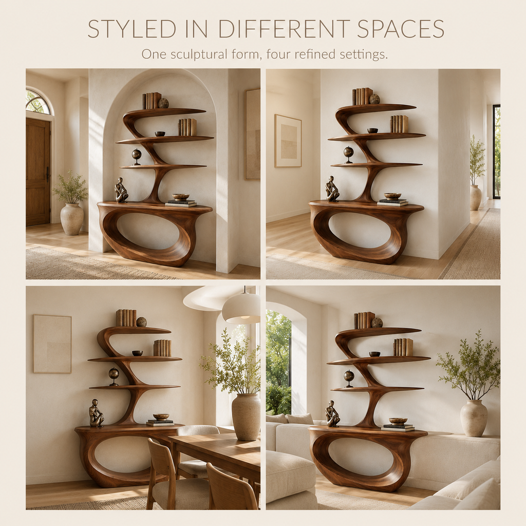 Soren Rounded Wood Console Table - Design 256 - product image 10