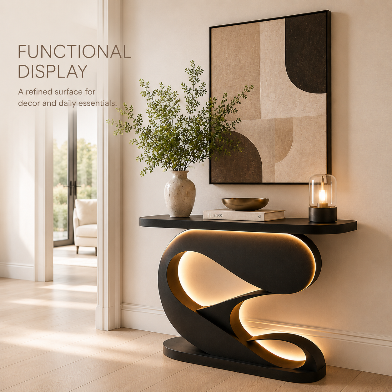 Veyra Soft Curve Console Table - Design 258 - product image 07
