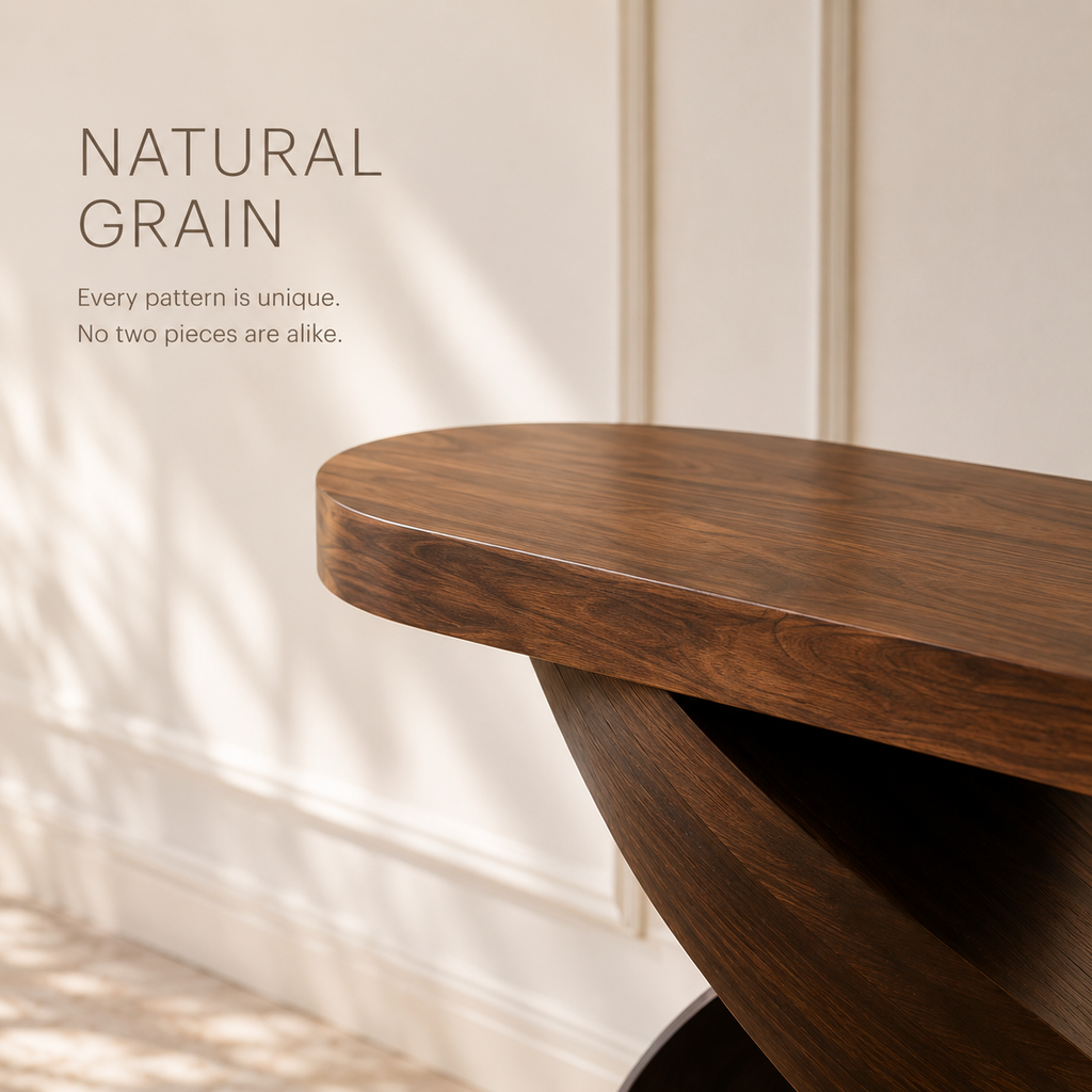 Liora Warm Walnut Console Table - Design 260 - product image 05