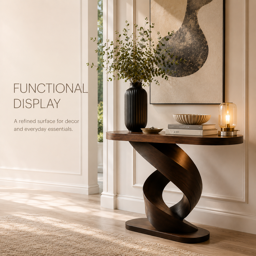 Liora Warm Walnut Console Table - Design 260 - product image 07