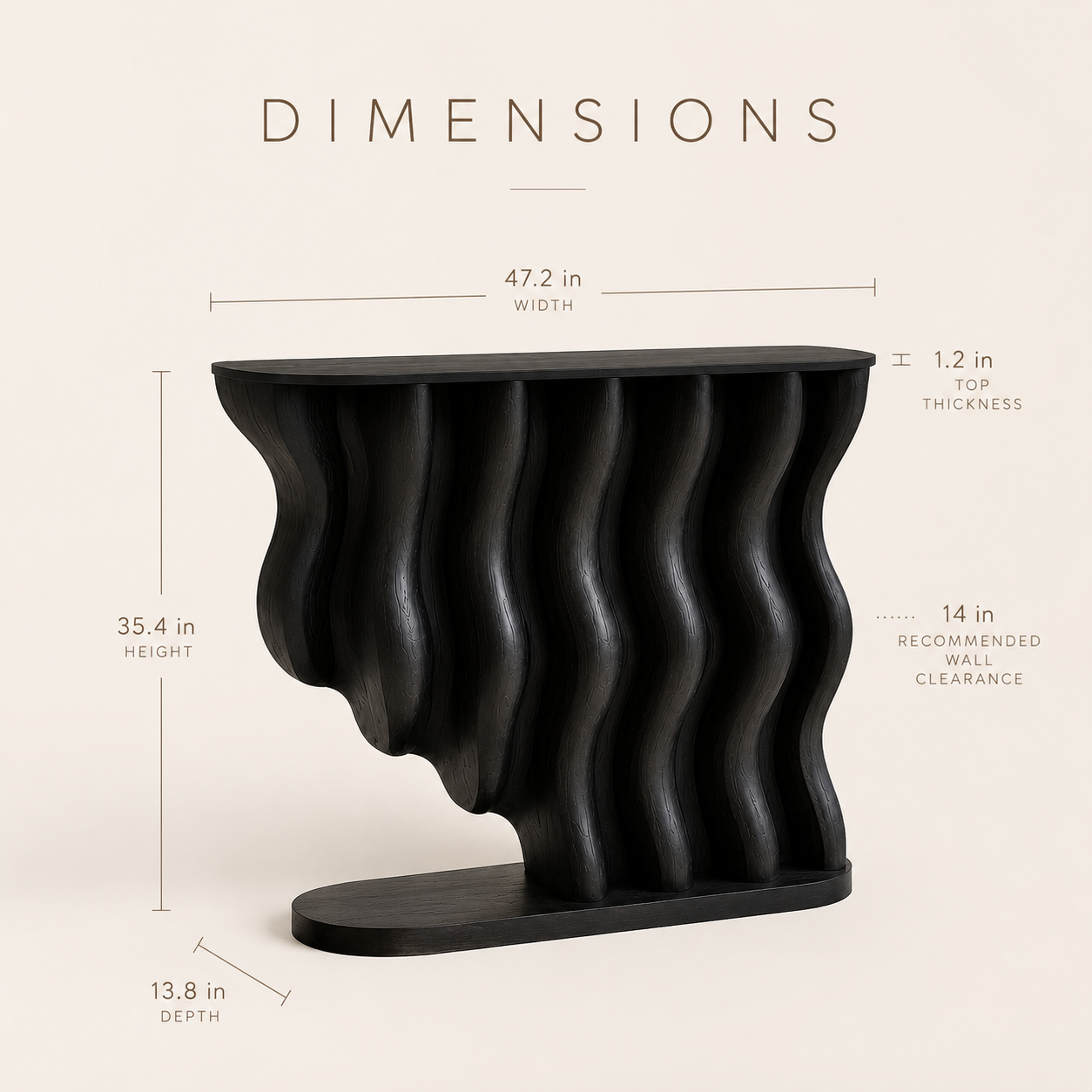 Rowan Hollow Form Console Table - Design 261 - product image 08