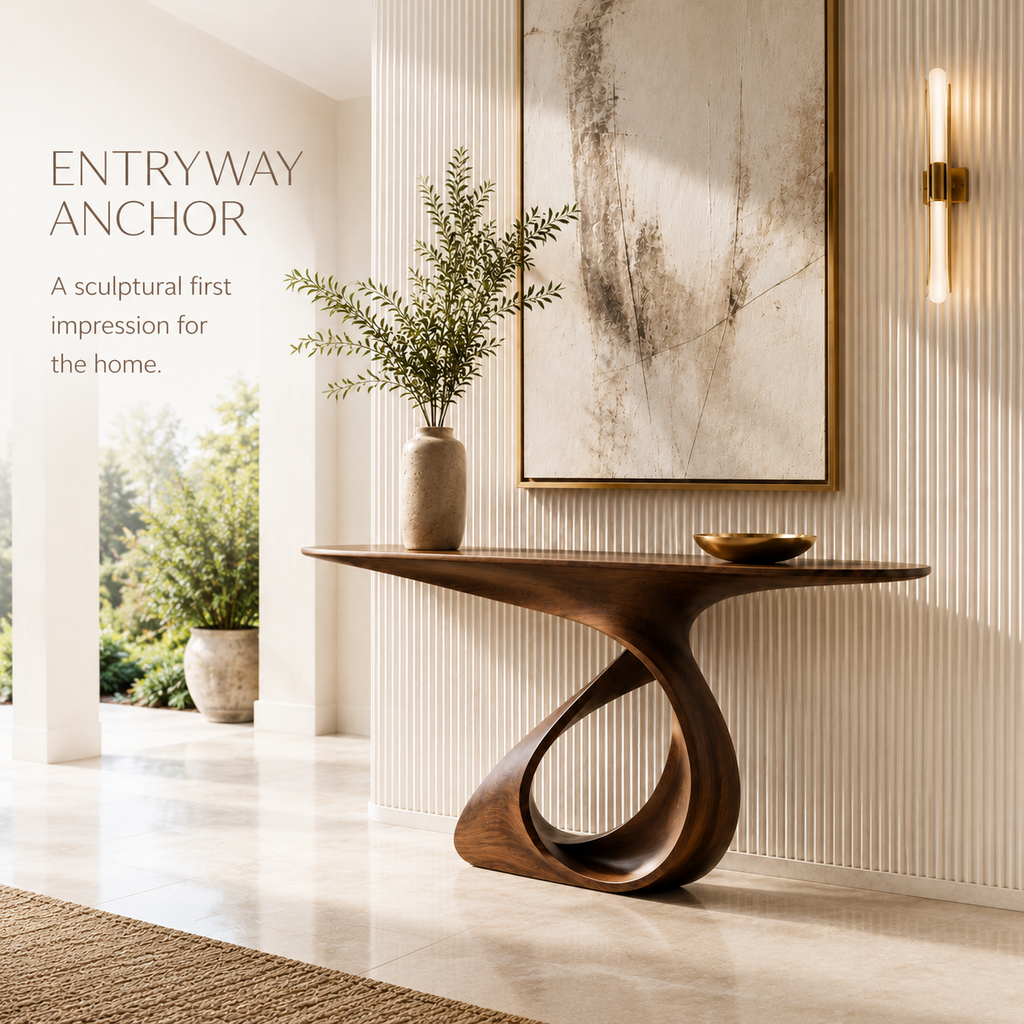 Brielle Sculpted Hall Console Table - Design 262 - product image 02