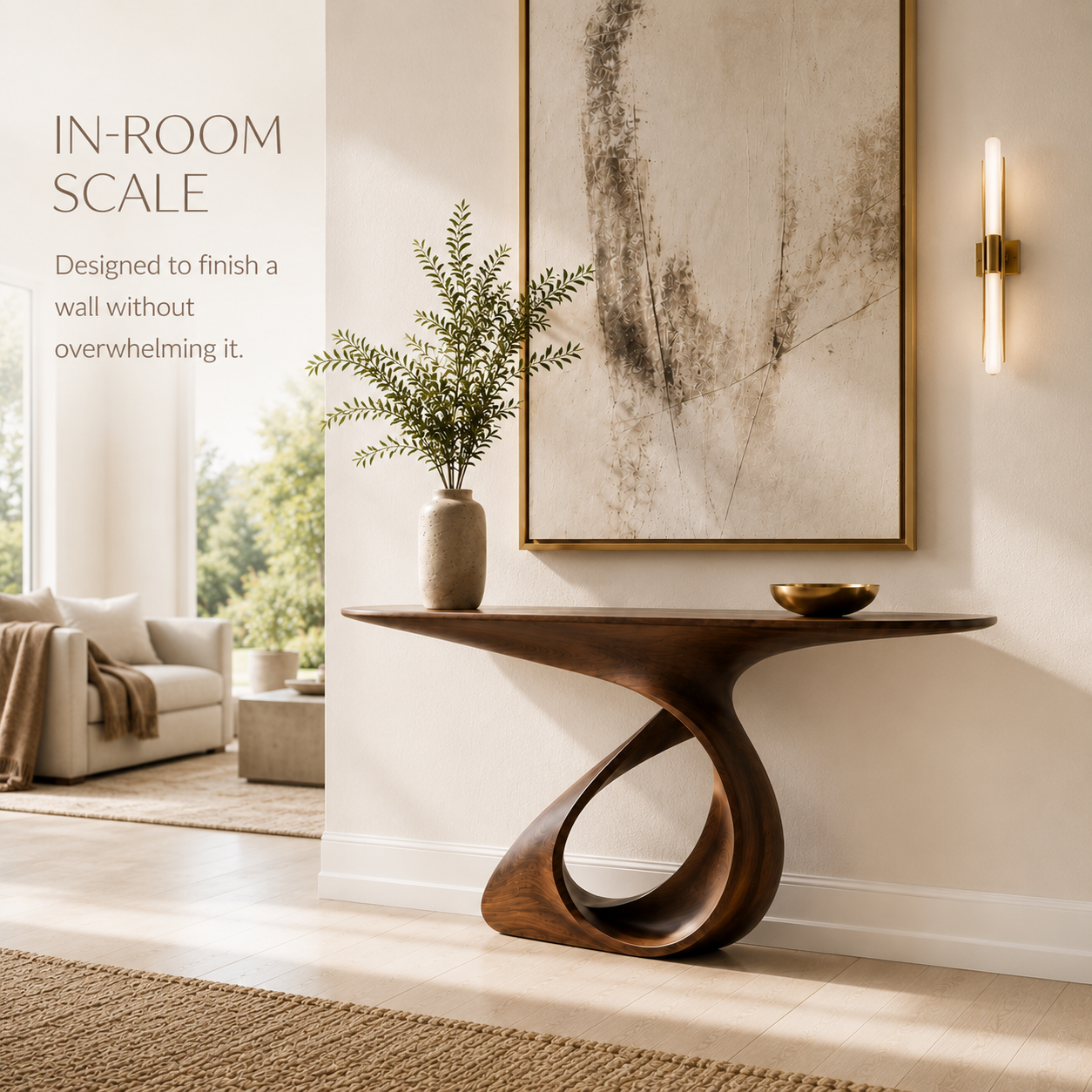 Brielle Sculpted Hall Console Table - Design 262 - product image 04