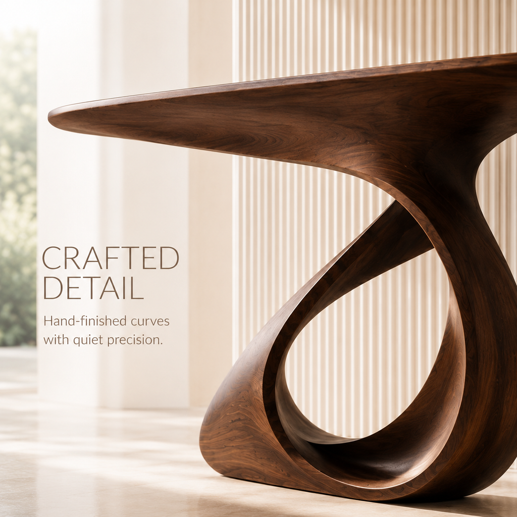 Brielle Sculpted Hall Console Table - Design 262 - product image 06