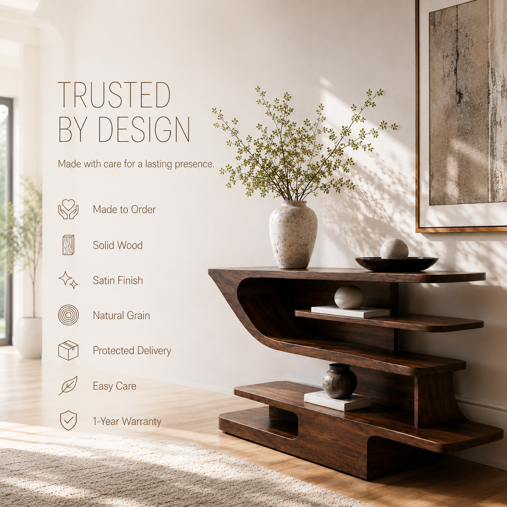 Orin Organic Modern Console Table - Design 263 - product image 09