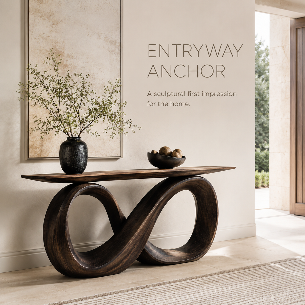 Selene Rounded Foyer Console Table - Design 264 - product image 02