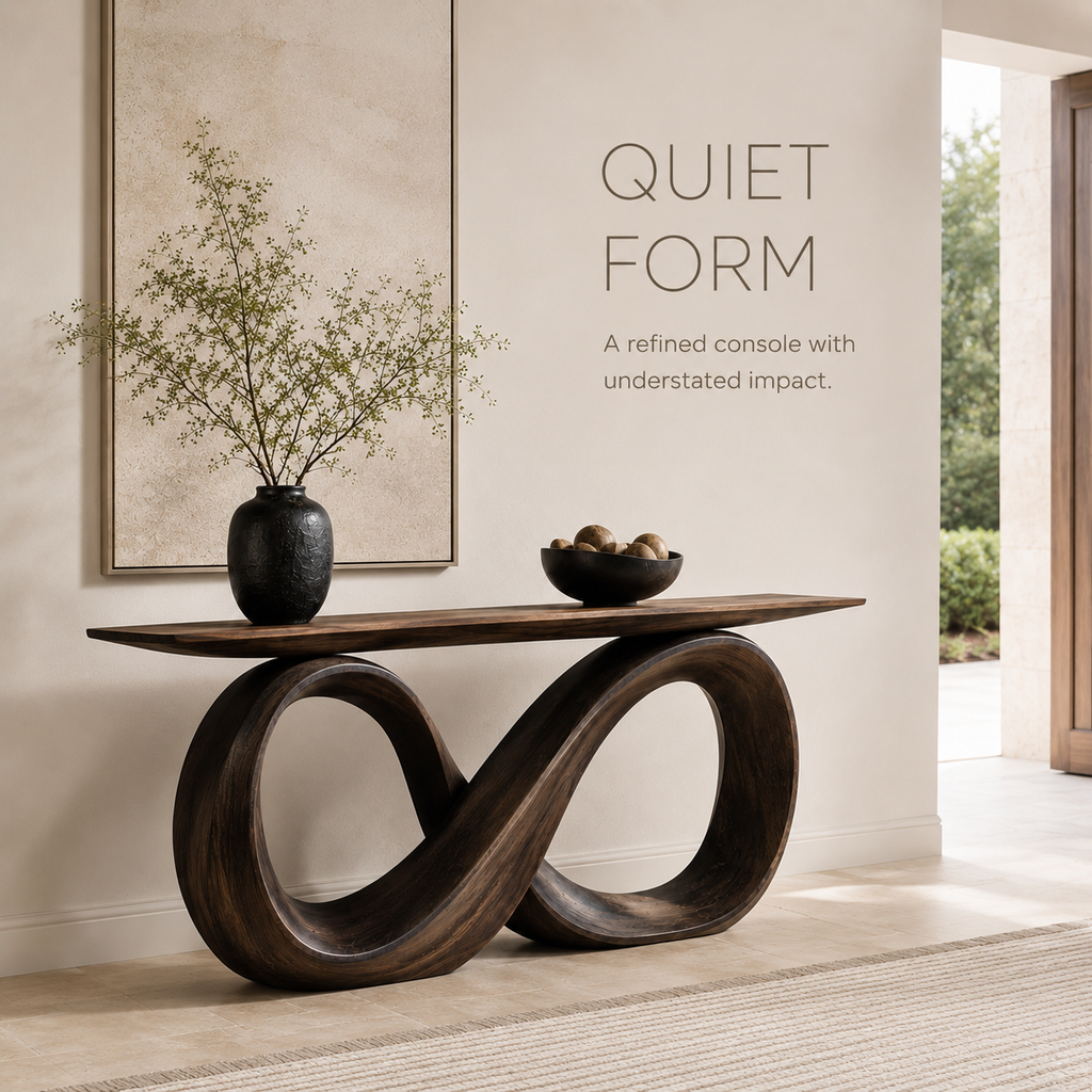 Selene Rounded Foyer Console Table - Design 264 - product image 03
