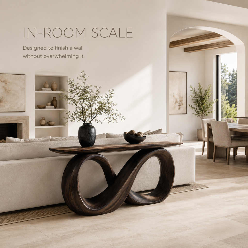 Selene Rounded Foyer Console Table - Design 264 - product image 04