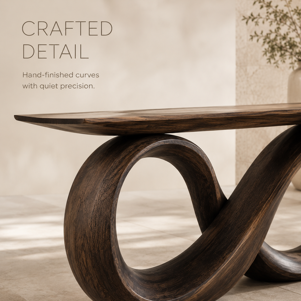 Selene Rounded Foyer Console Table - Design 264 - product image 06