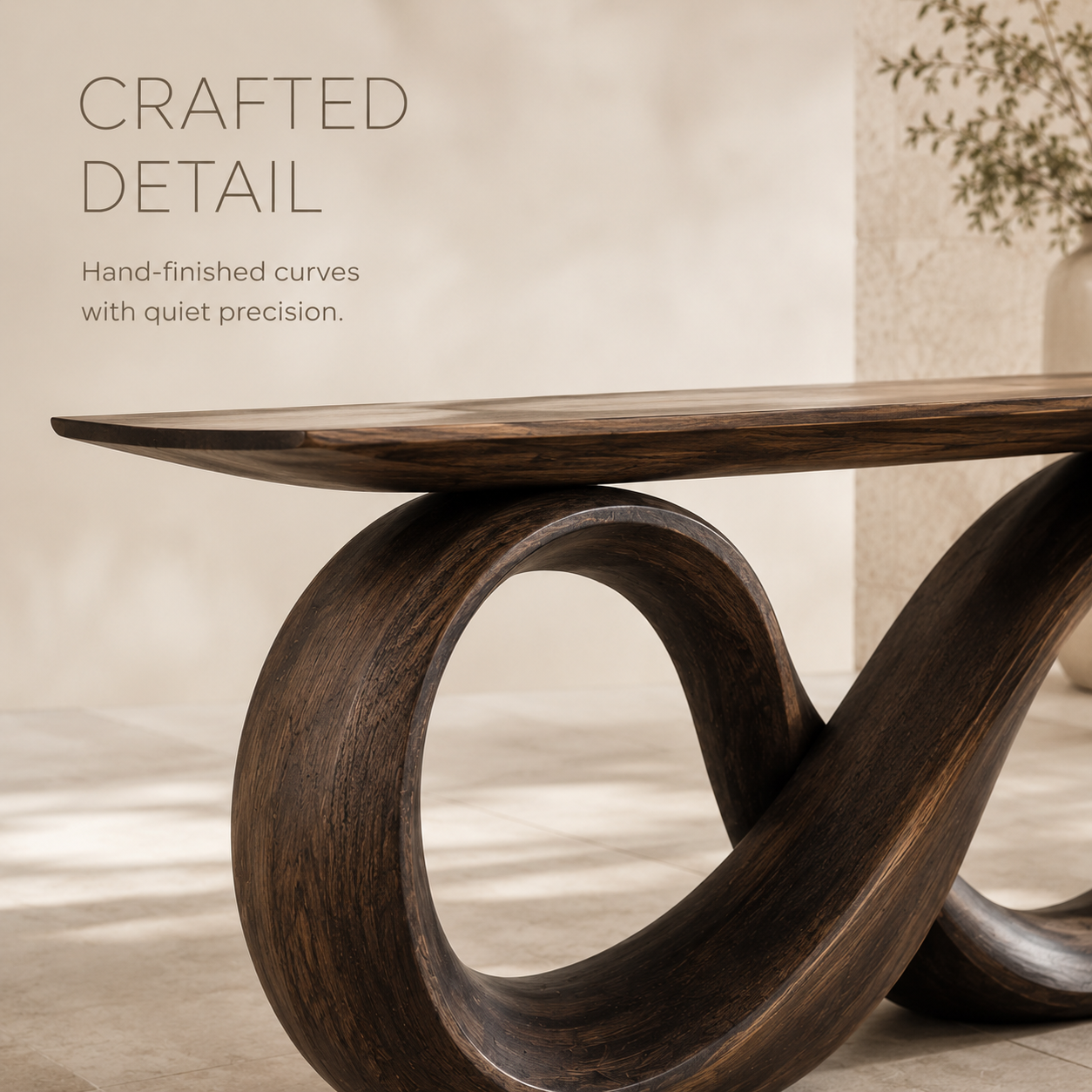 Selene Rounded Foyer Console Table - Design 264 - product image 06