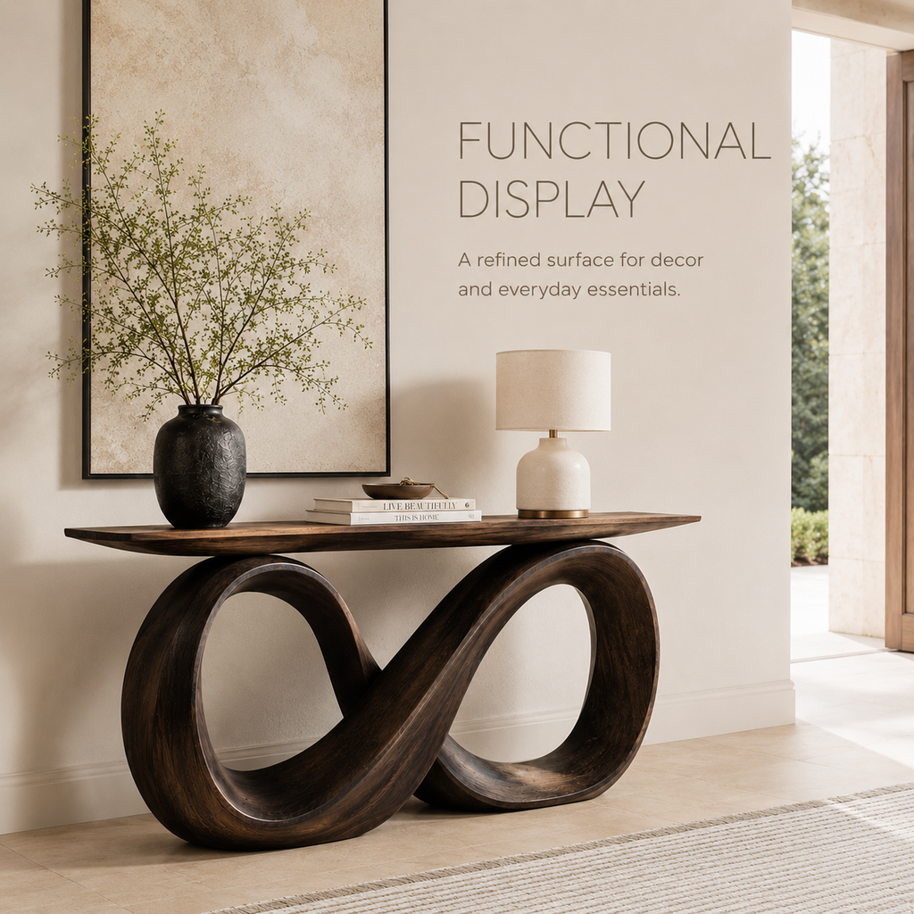 Selene Rounded Foyer Console Table - Design 264 - product image 07