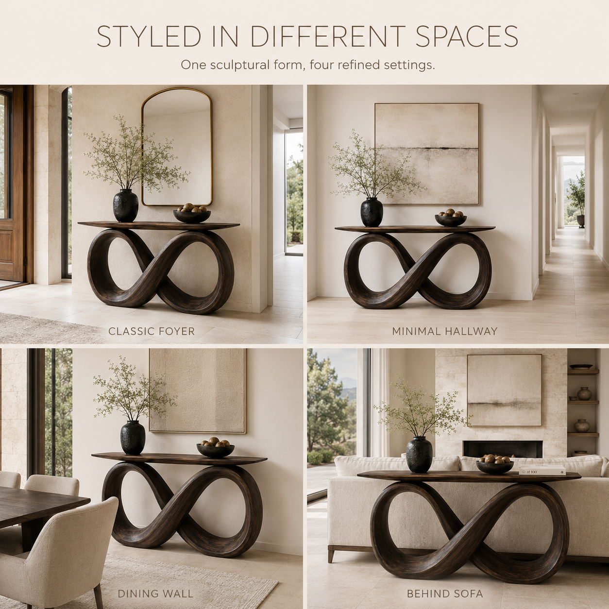 Selene Rounded Foyer Console Table - Design 264 - product image 10