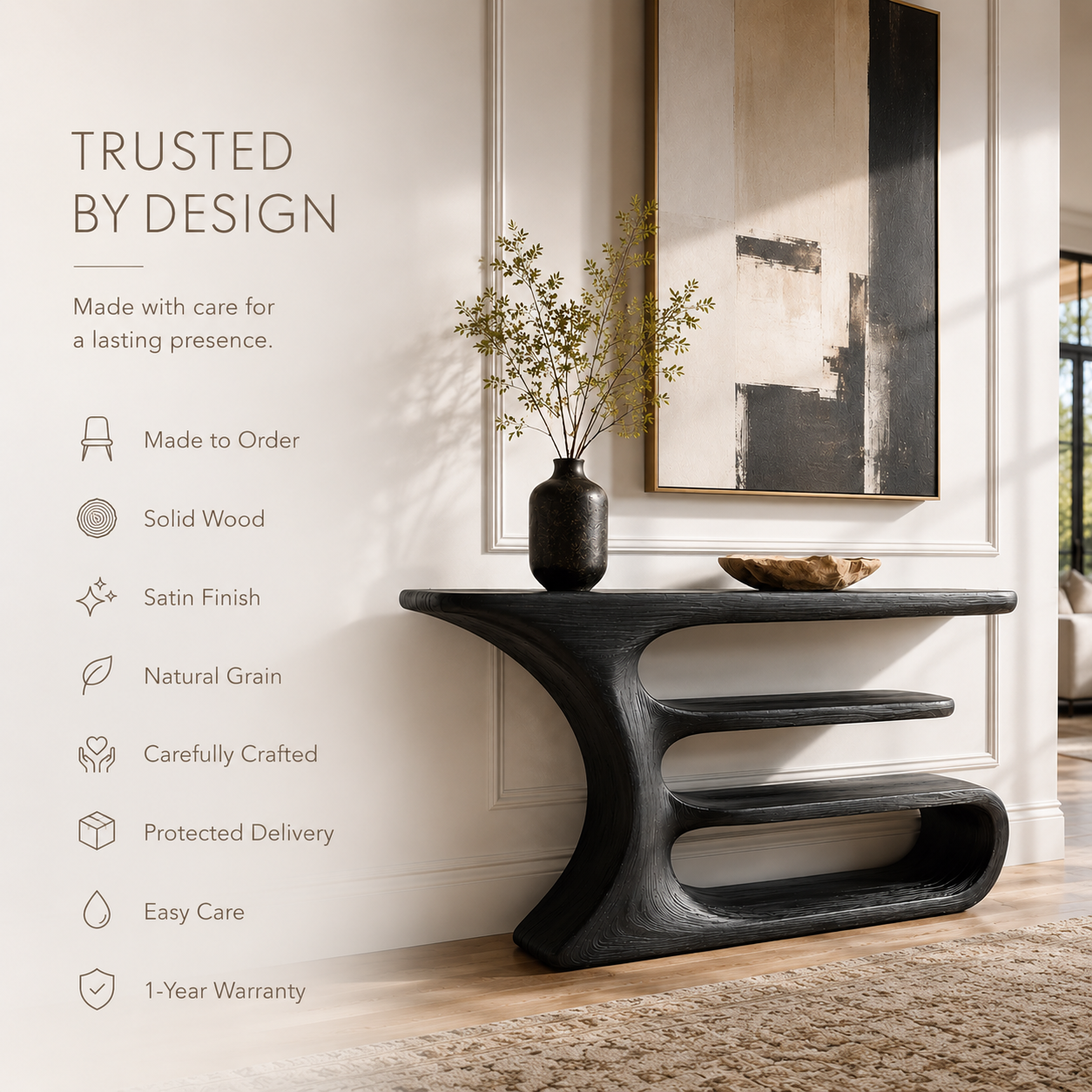 Mira Flow Wood Console Table - Design 266 - product image 09