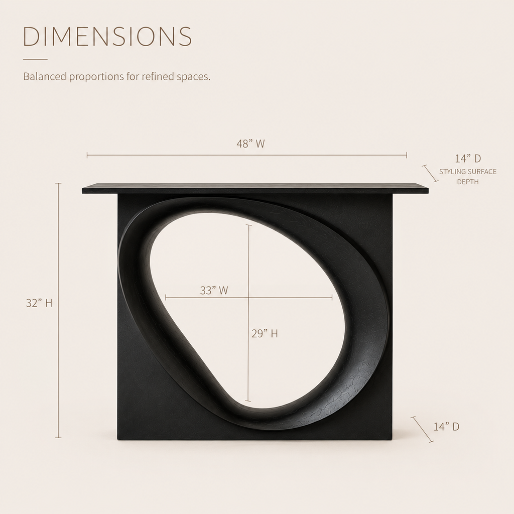 Talia Soft Edge Console Table - Design 267 - product image 07