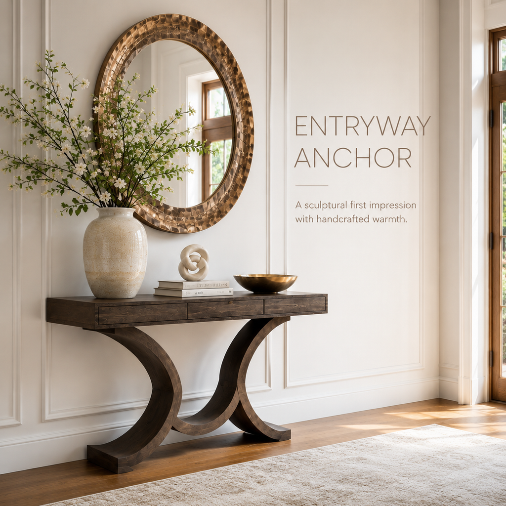 Vale Sculptural Entry Console Table - Design 268 - product image 02