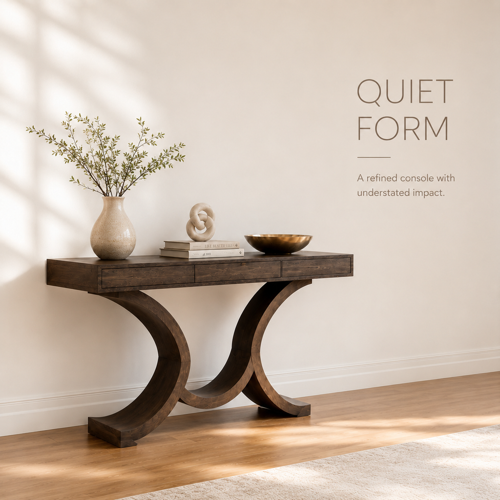 Vale Sculptural Entry Console Table - Design 268 - product image 03