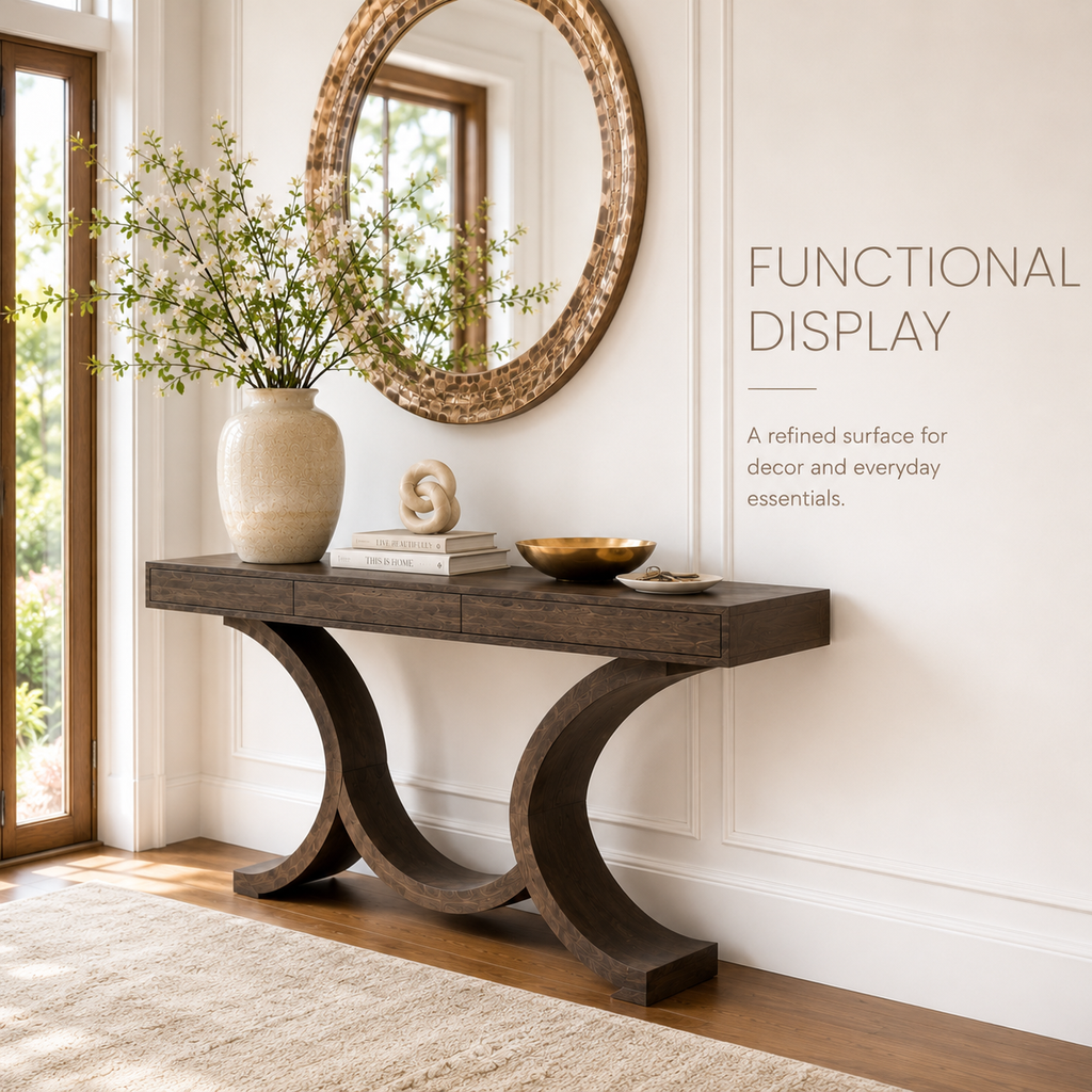 Vale Sculptural Entry Console Table - Design 268 - product image 07