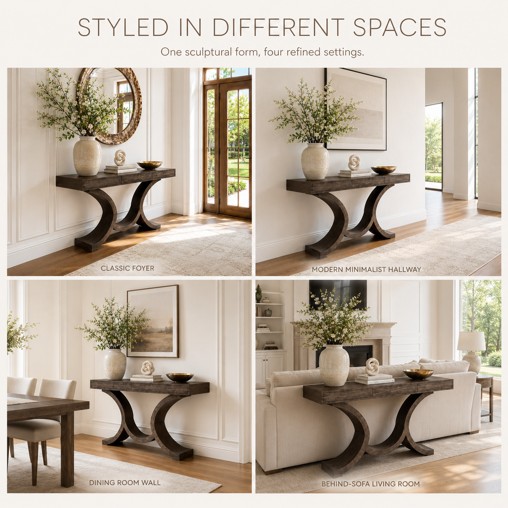 Vale Sculptural Entry Console Table - Design 268 - product image 11