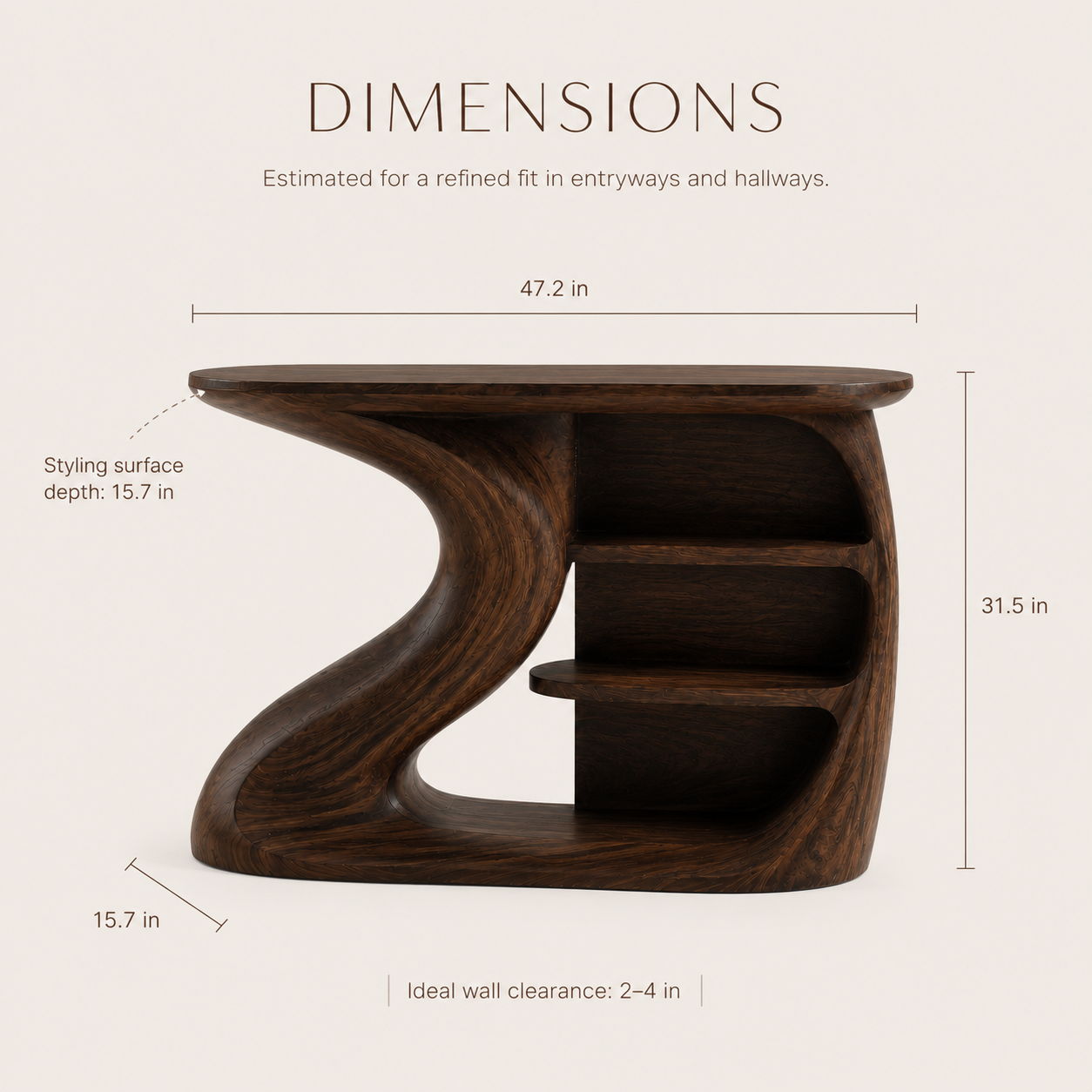 Celine Warm Modern Console Table - Design 270 - product image 08