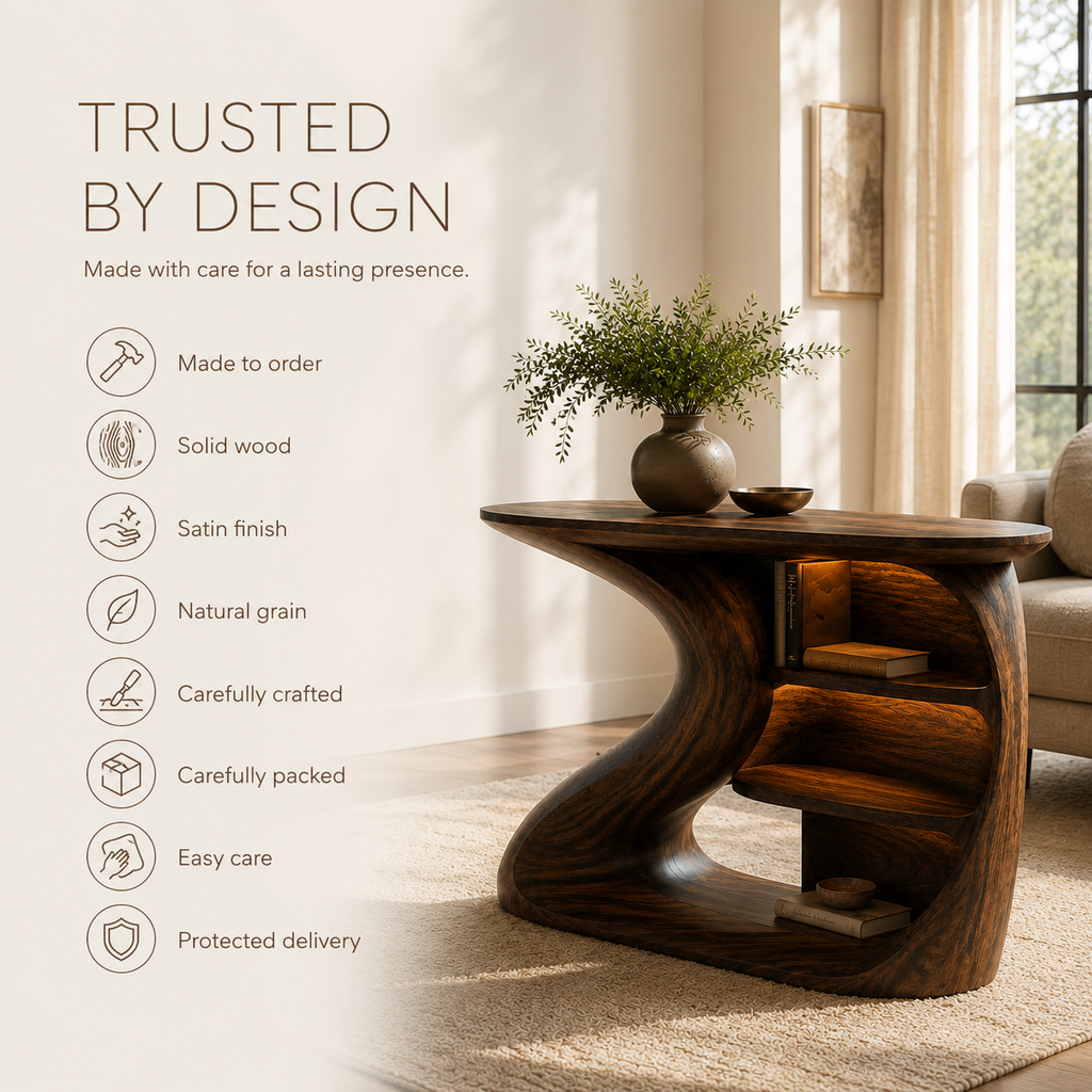 Celine Warm Modern Console Table - Design 270 - product image 09