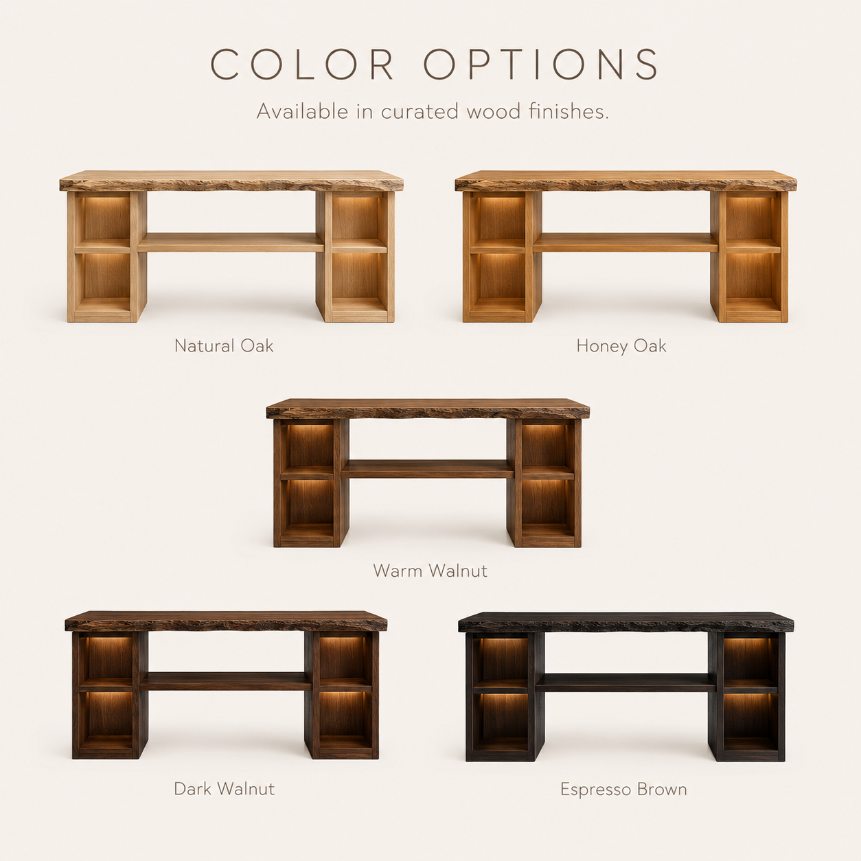 Alden Curved Wood Console Table - Design 271 - product image 03
