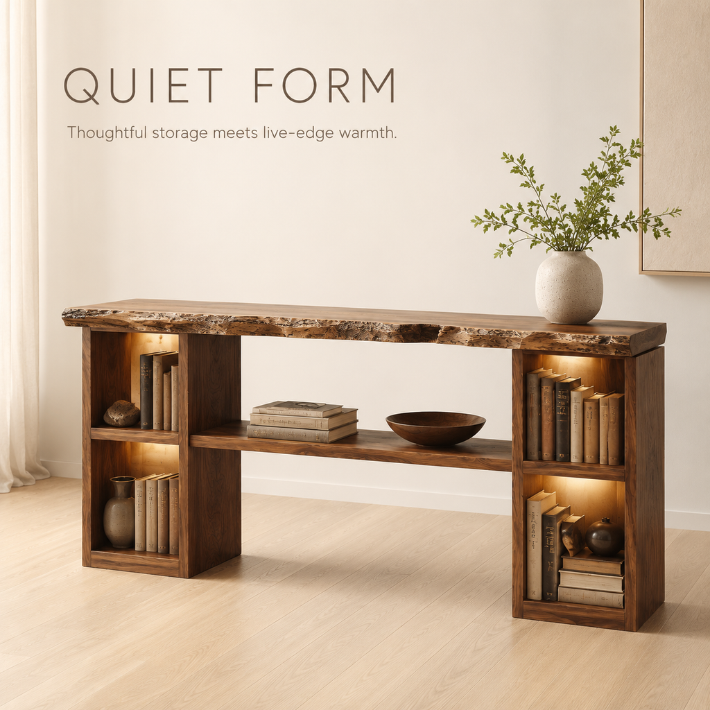 Alden Curved Wood Console Table - Design 271 - product image 04