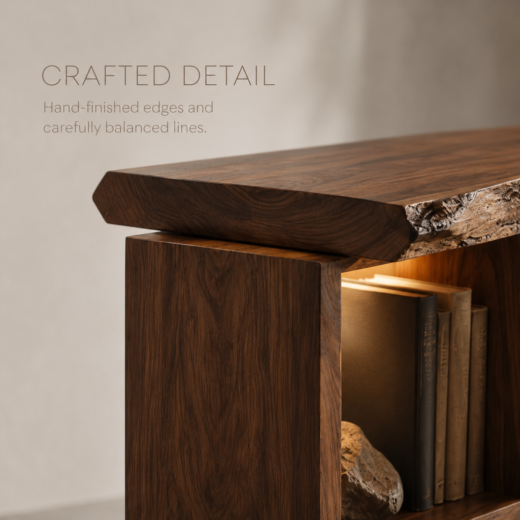 Alden Curved Wood Console Table - Design 271 - product image 07