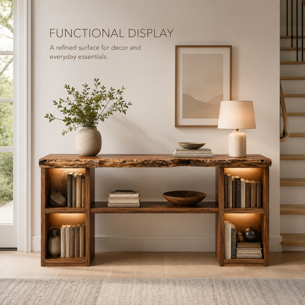 Alden Curved Wood Console Table - Design 271 - product image 08