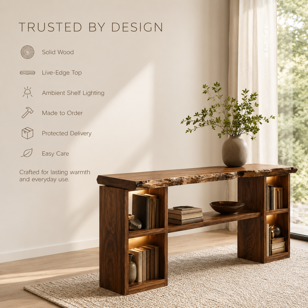 Alden Curved Wood Console Table - Design 271 - product image 10