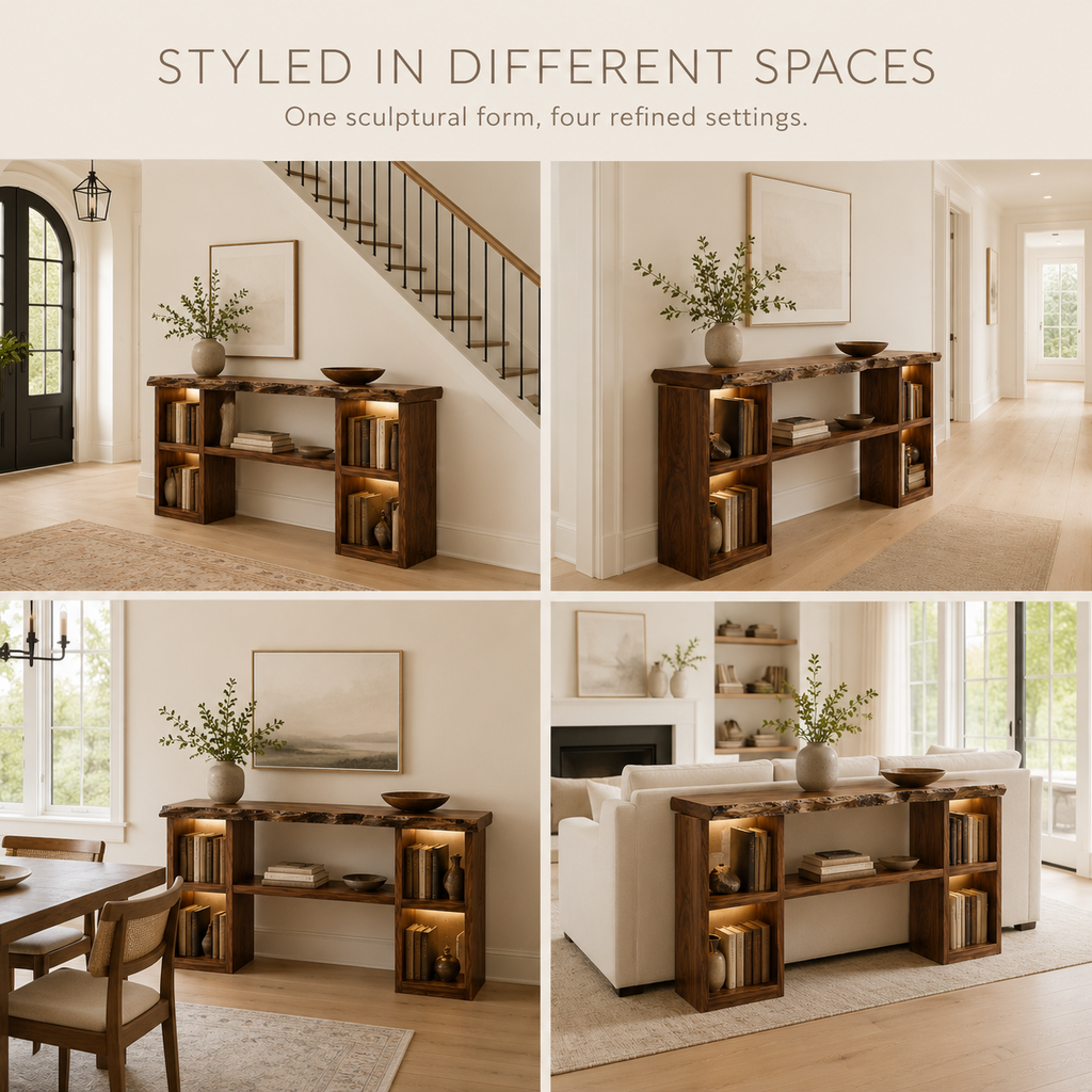 Alden Curved Wood Console Table - Design 271 - product image 11