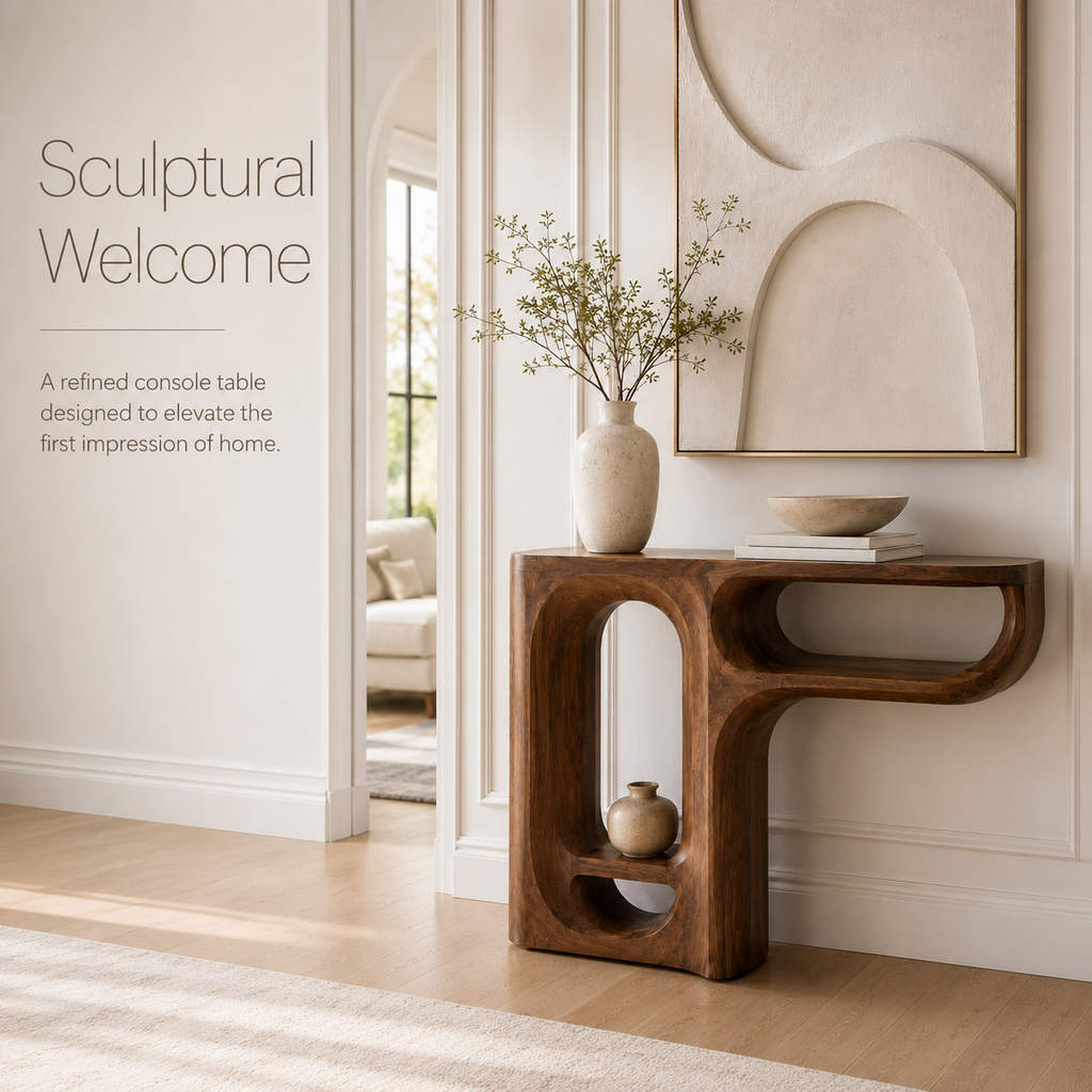 Aurelle Sculptural Console Table - Design 273 - product image 02