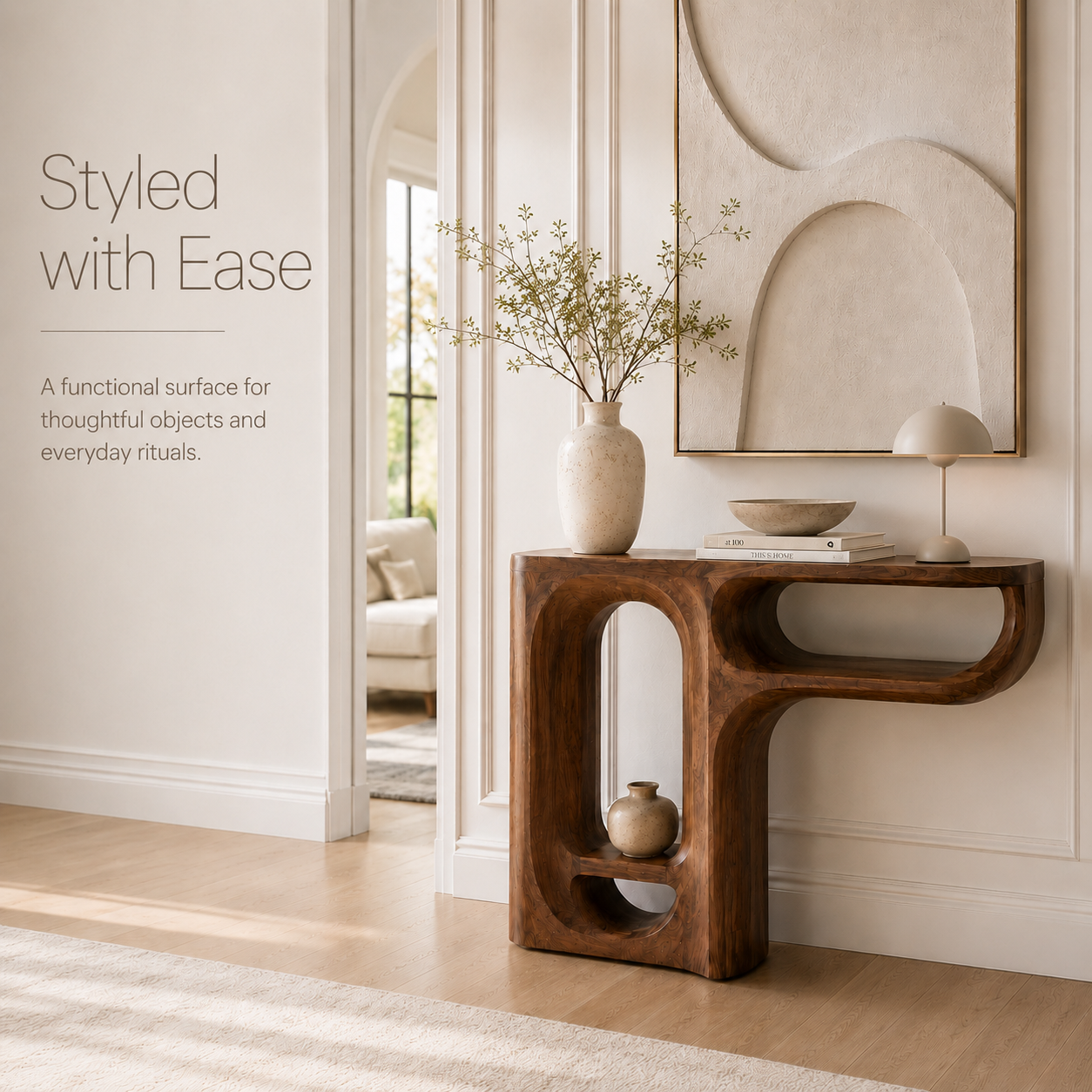 Aurelle Sculptural Console Table - Design 273 - product image 07