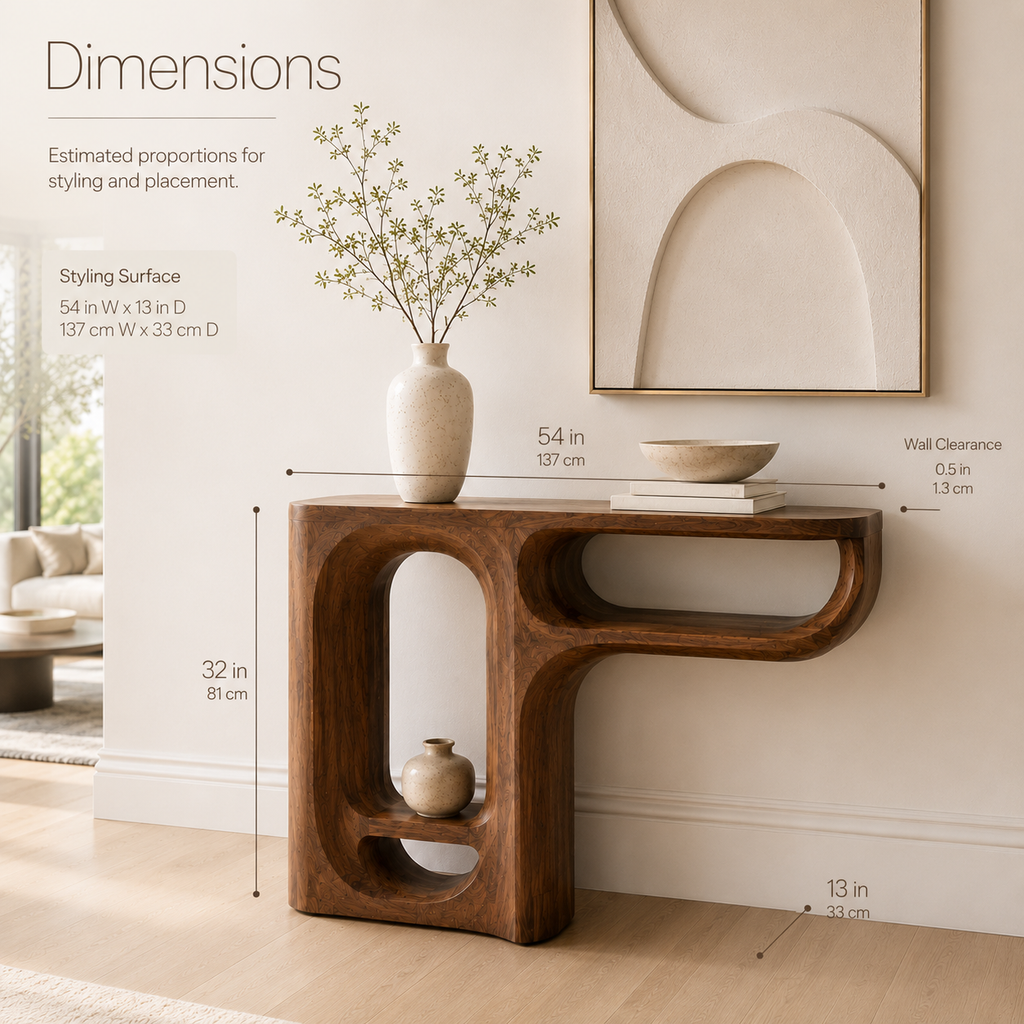 Aurelle Sculptural Console Table - Design 273 - product image 09