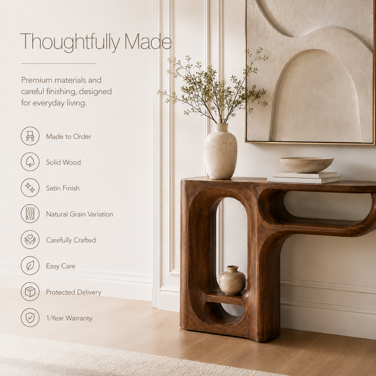 Aurelle Sculptural Console Table - Design 273 - product image 10
