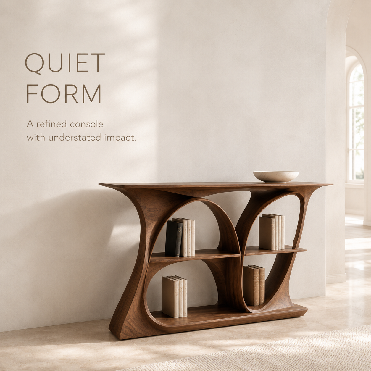 Soren Rounded Wood Console Table - Design 276 - product image 03