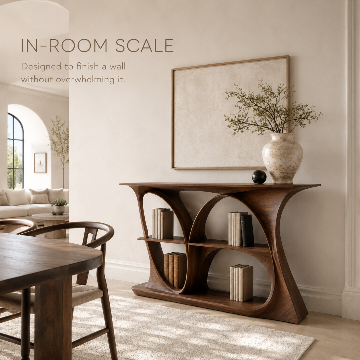 Soren Rounded Wood Console Table - Design 276 - product image 04