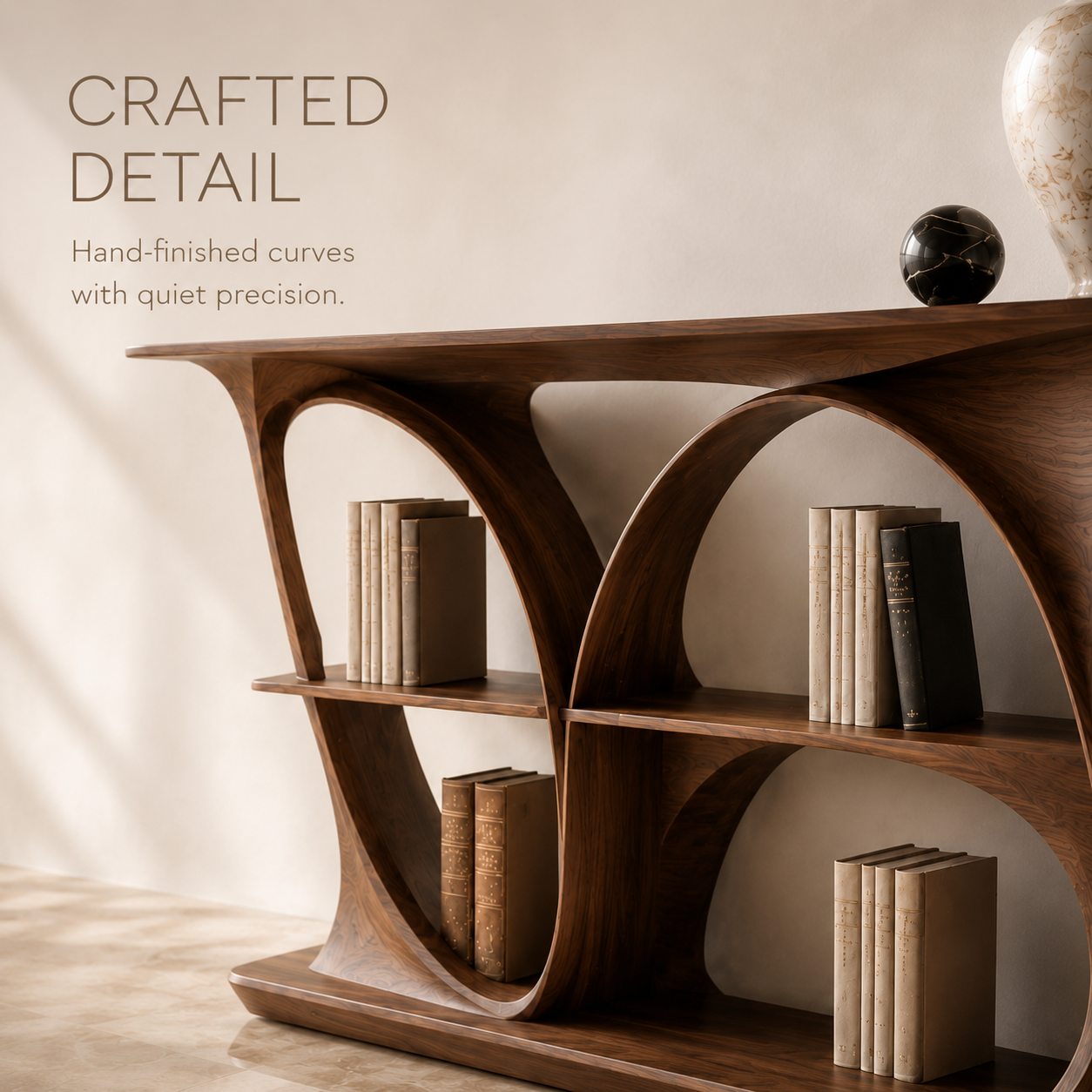 Soren Rounded Wood Console Table - Design 276 - product image 06