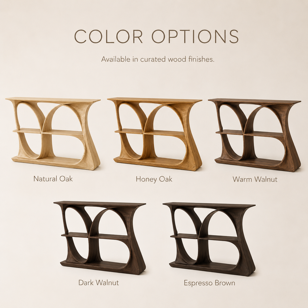 Soren Rounded Wood Console Table - Design 276 - product image 11