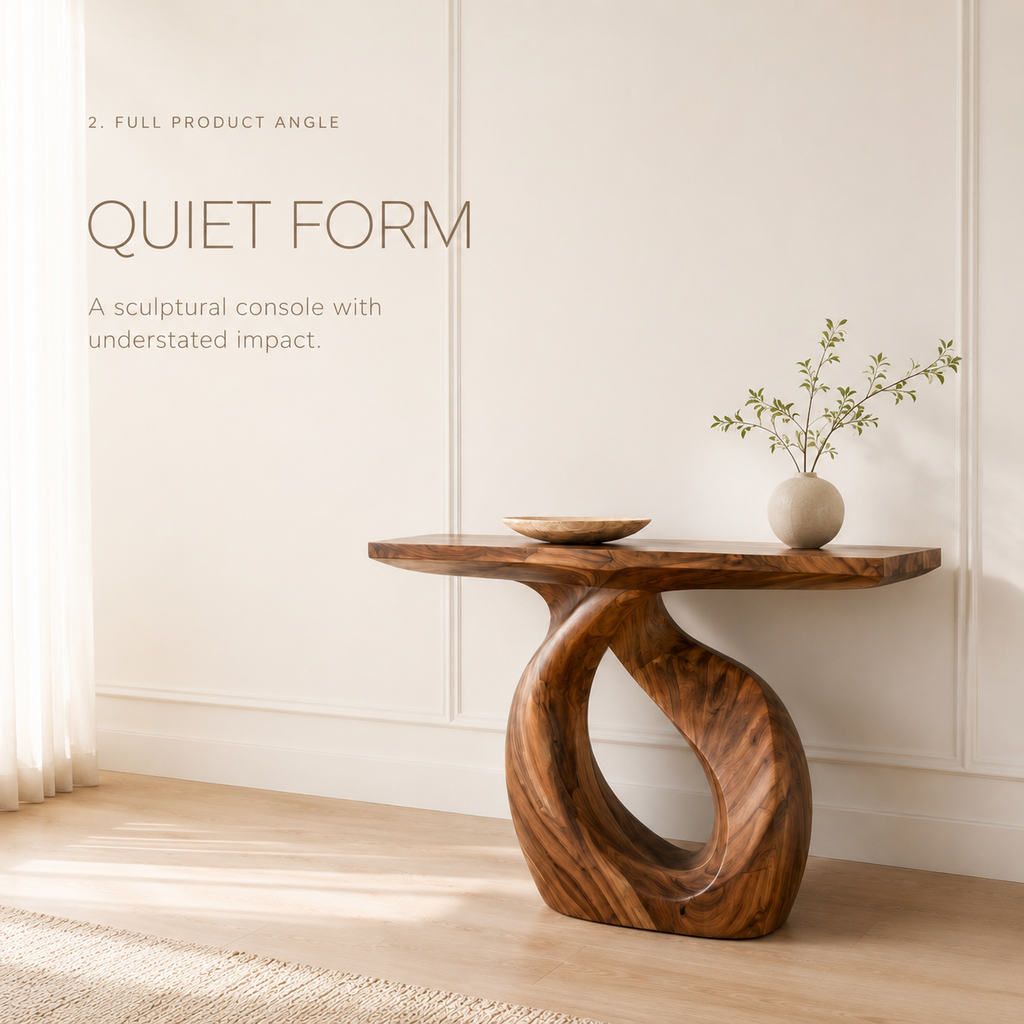 Liora Warm Walnut Console Table - Design 280 - product image 03