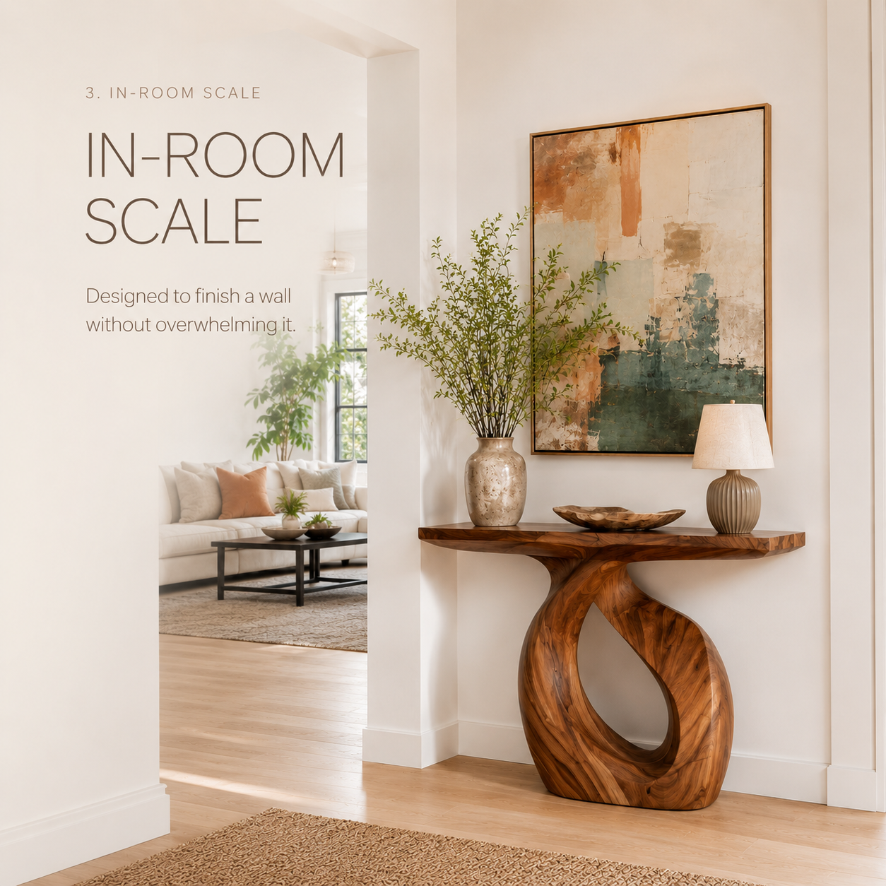 Liora Warm Walnut Console Table - Design 280 - product image 04