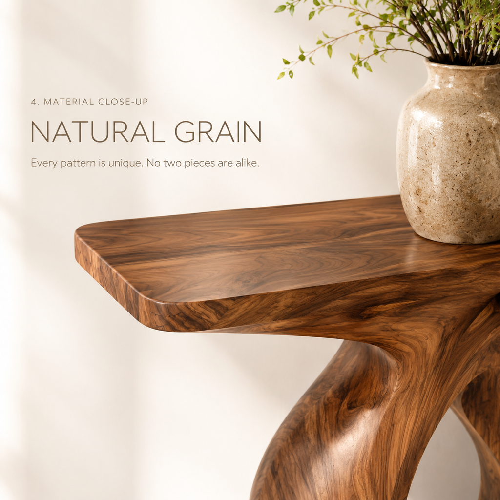 Liora Warm Walnut Console Table - Design 280 - product image 05