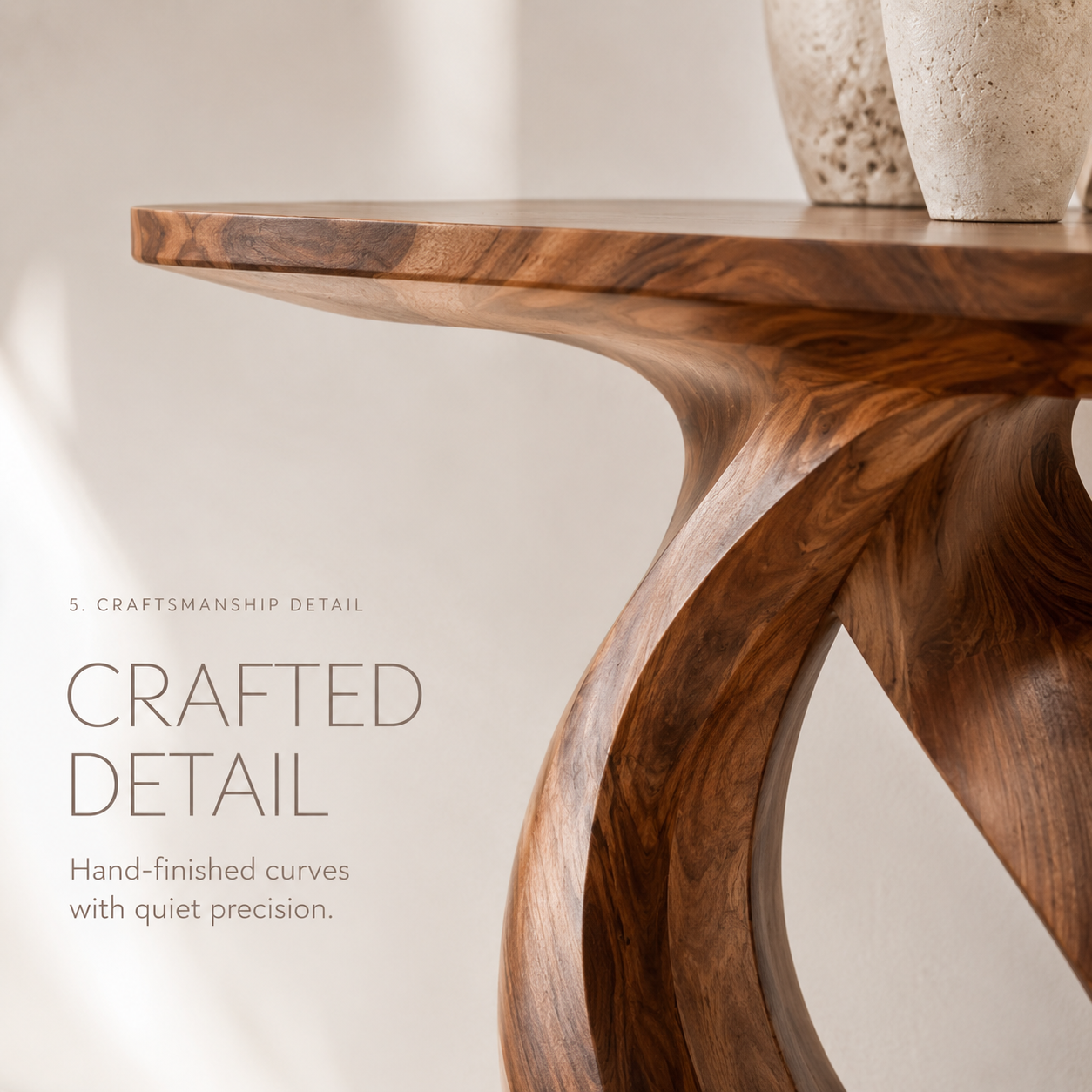 Liora Warm Walnut Console Table - Design 280 - product image 06