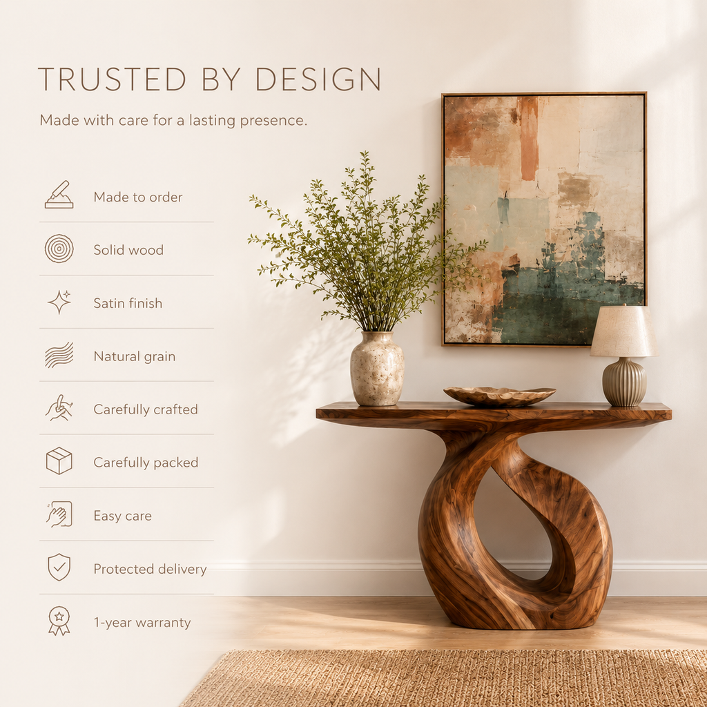 Liora Warm Walnut Console Table - Design 280 - product image 09