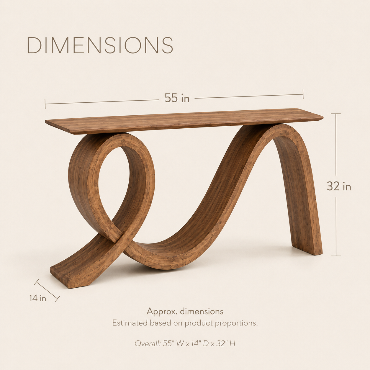 Rowan Hollow Form Console Table - Design 281 - product image 08