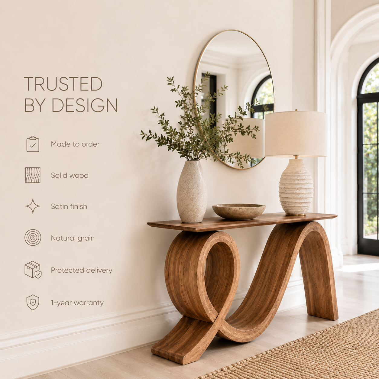 Rowan Hollow Form Console Table - Design 281 - product image 09