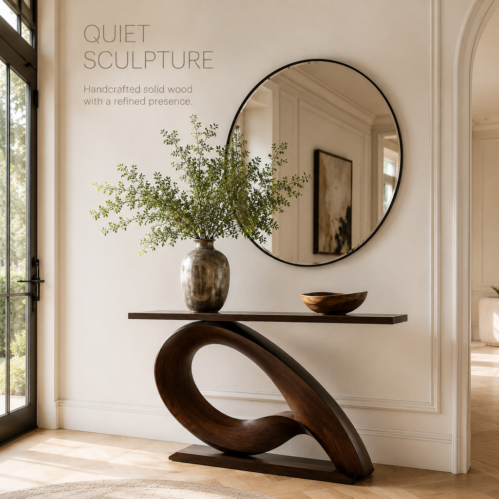 Brielle Sculpted Hall Console Table - Design 282 - product image 02