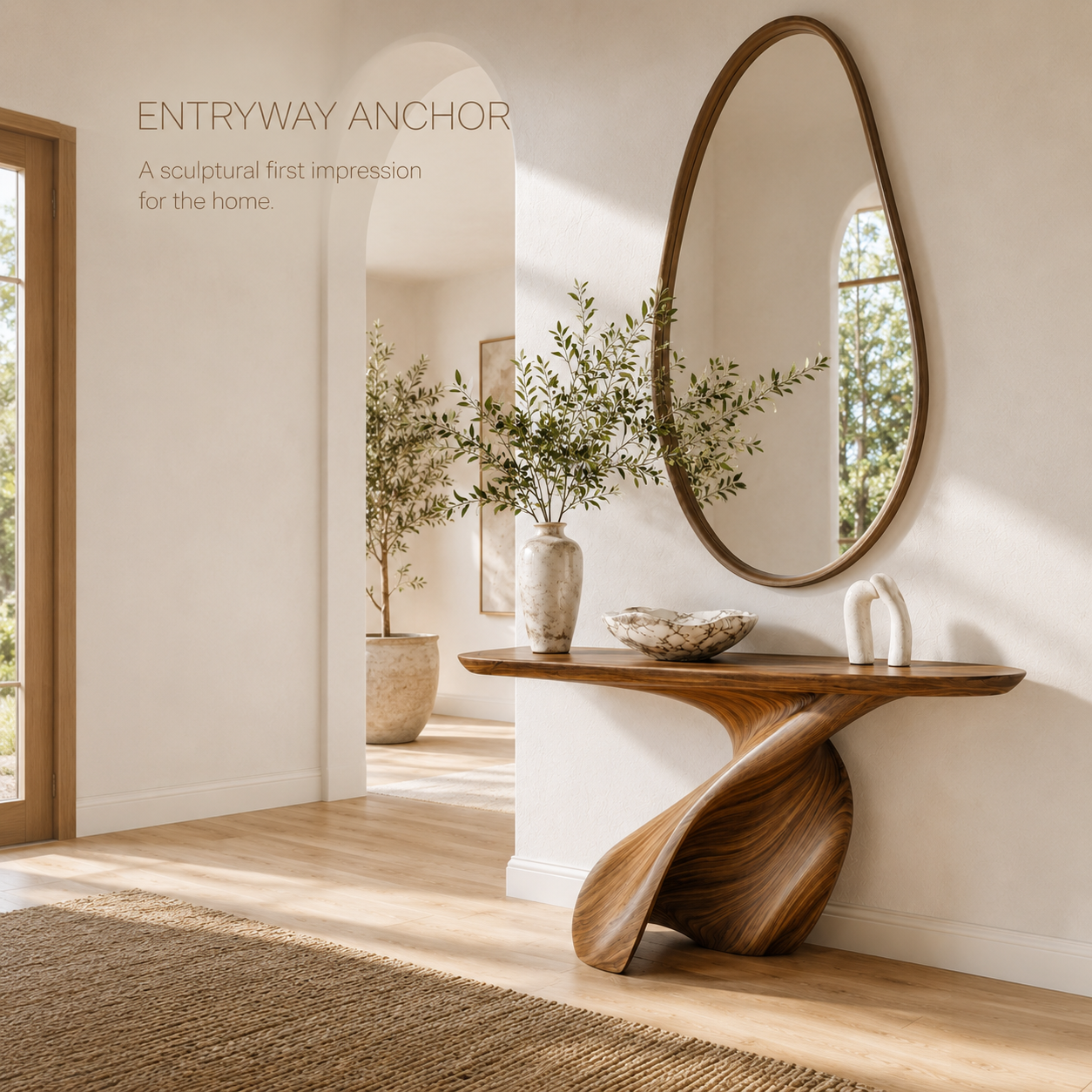 Orin Organic Modern Console Table - Design 283 - product image 02