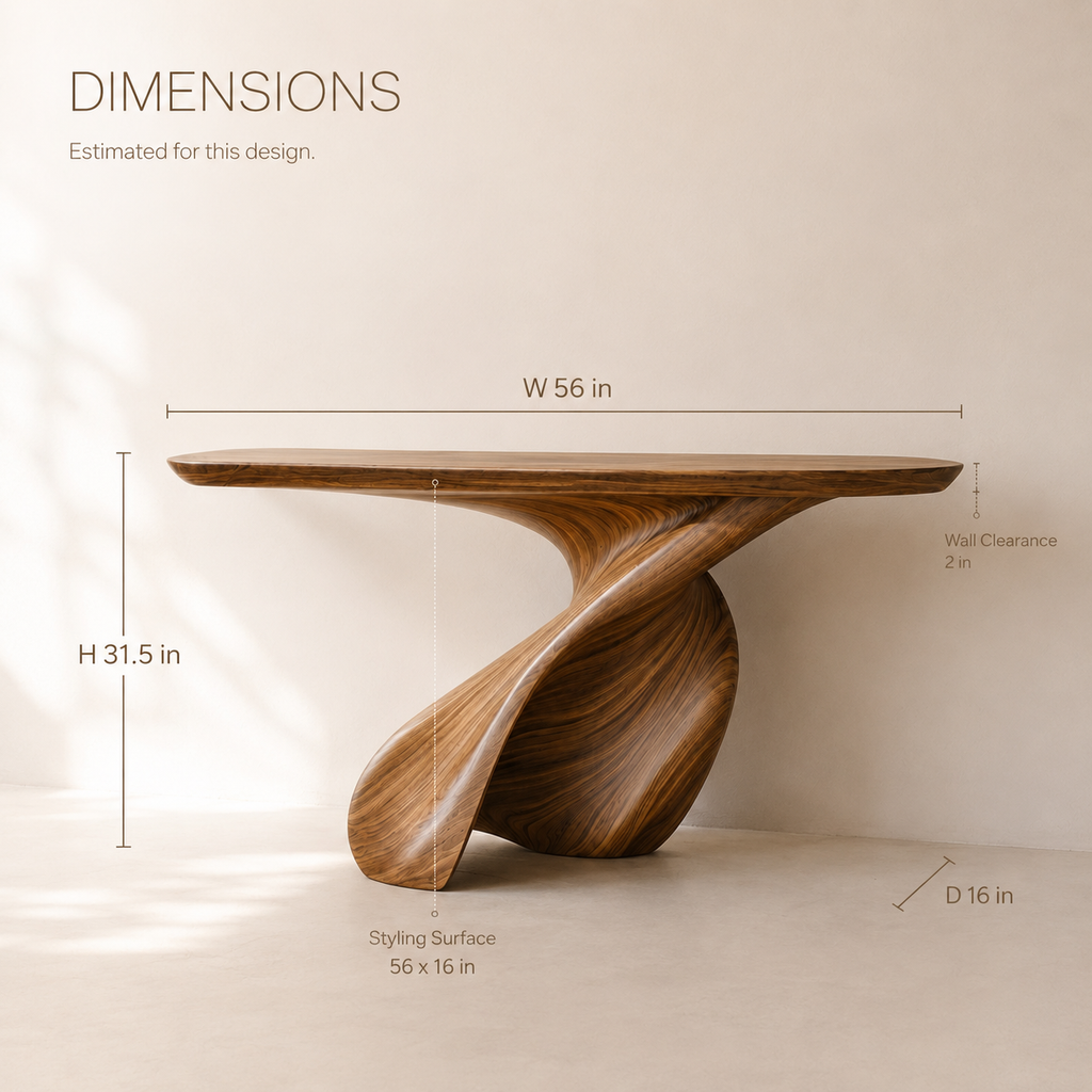Orin Organic Modern Console Table - Design 283 - product image 08