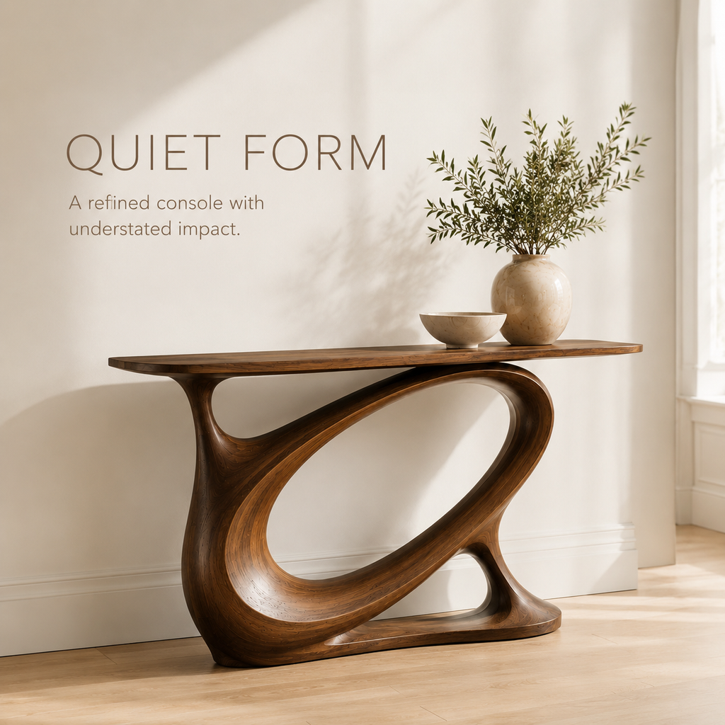 Selene Rounded Foyer Console Table - Design 284 - product image 03