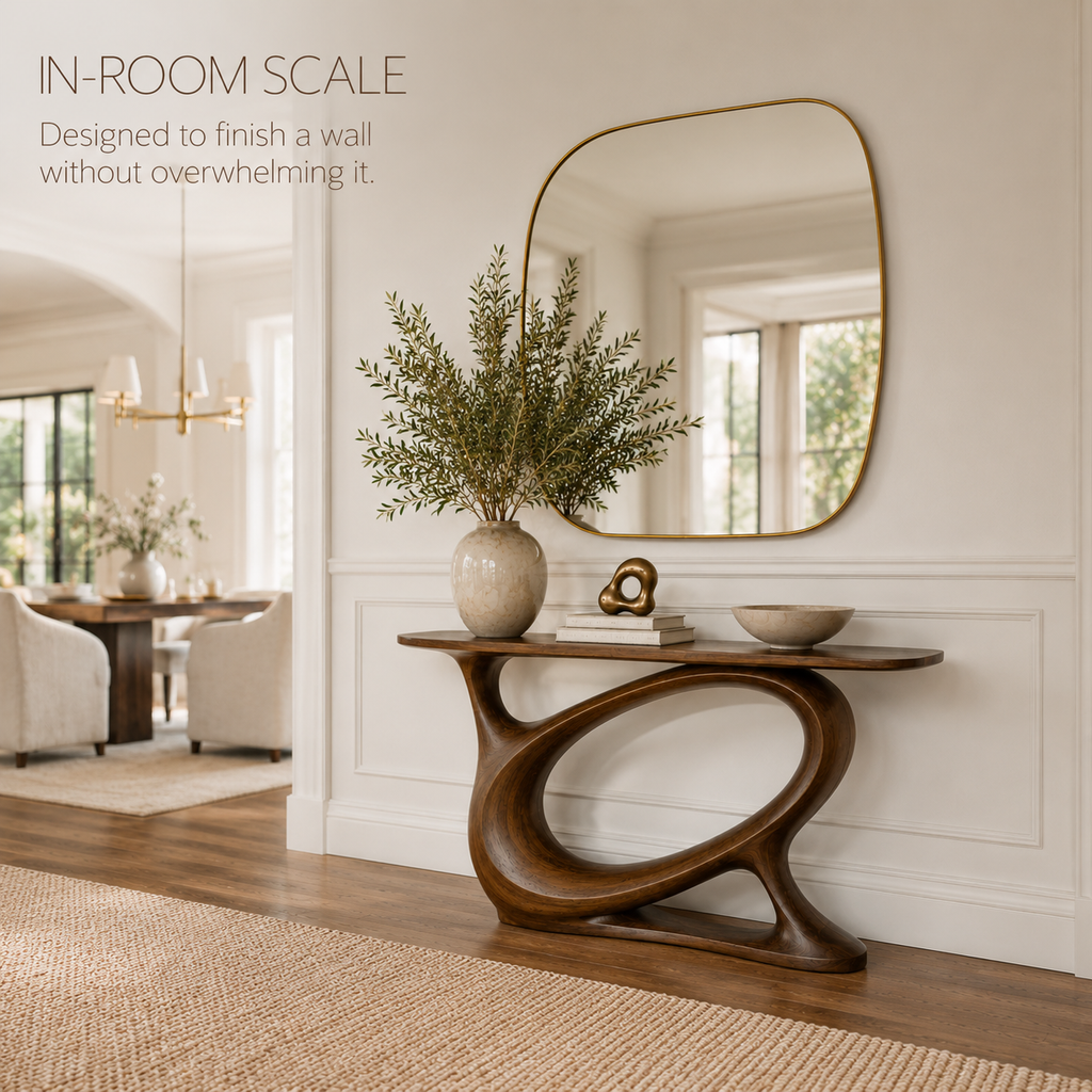 Selene Rounded Foyer Console Table - Design 284 - product image 04